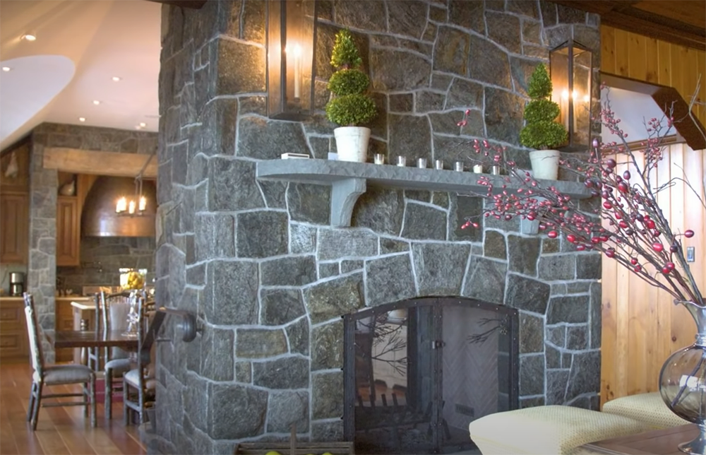 How to Beautify the Wall of a Stone Fireplace